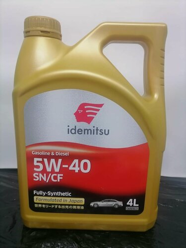 Изображение товара Масло моторное синтетическое IDEMITSU Fully Synthetic 5W40 SN/CF, 4 л, арт. 30015048746