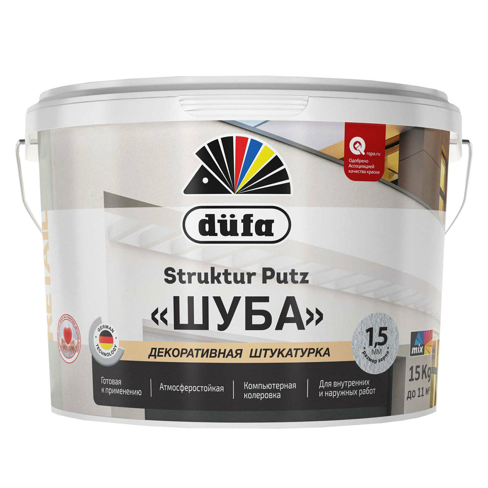 Штукатурка декоративная Dufa Struktur Putz / Дюфа Структур Путз шуба структурная матовая 25кг