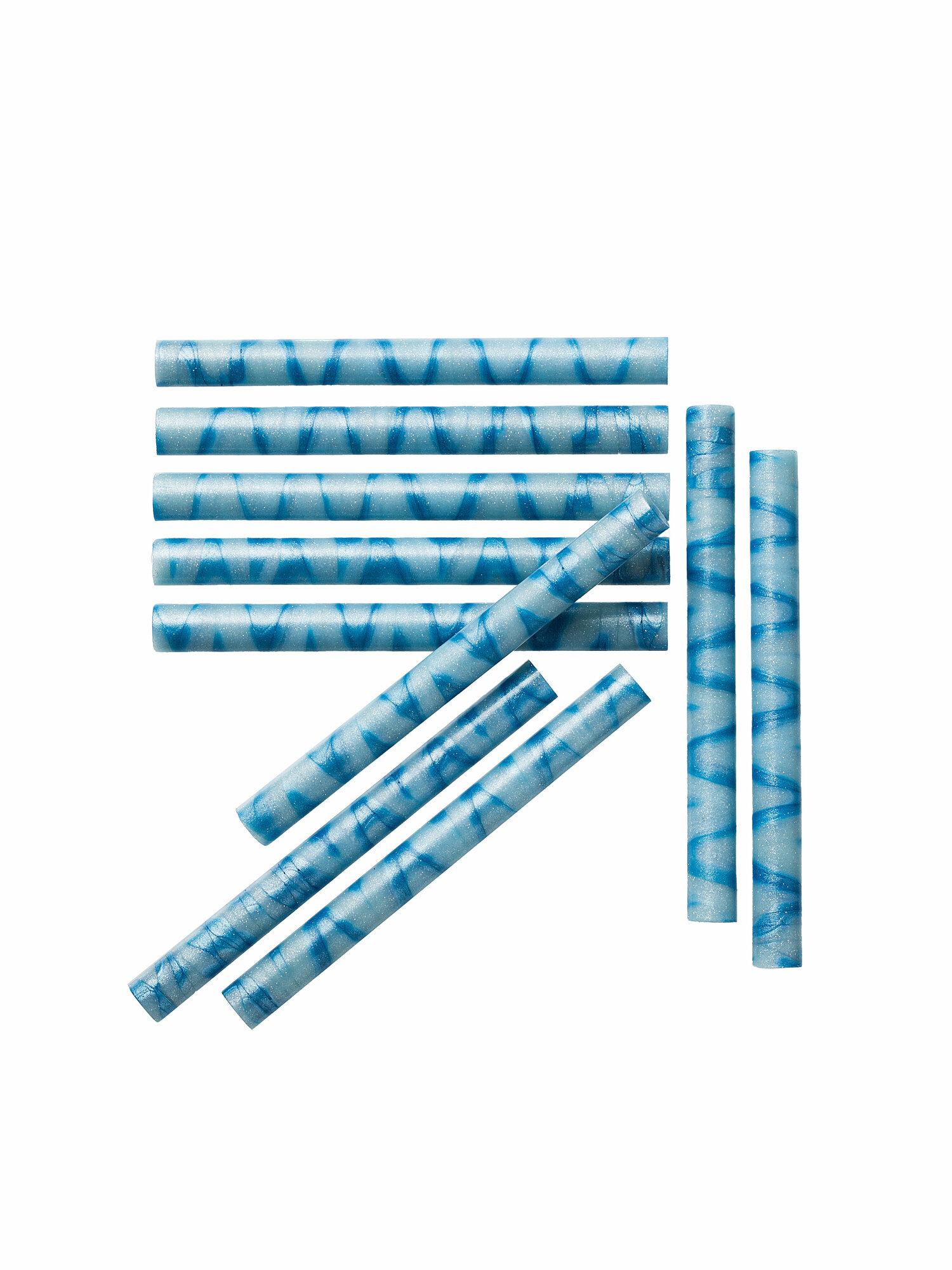 Сургучный стержень (палочка), цвет небесный микс (голубой/синий), 10 штуки