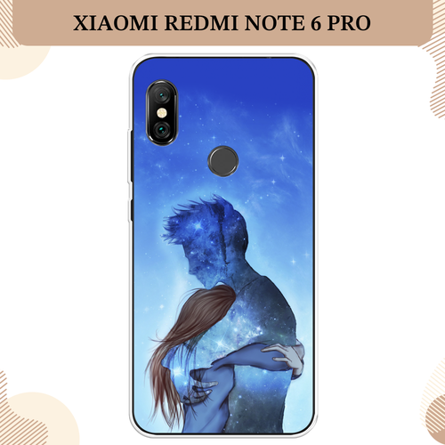 Силиконовый чехол Влюбленная пара небо на Xiaomi Redmi Note 6 Pro / Сяоми Редми Нот 6 Про