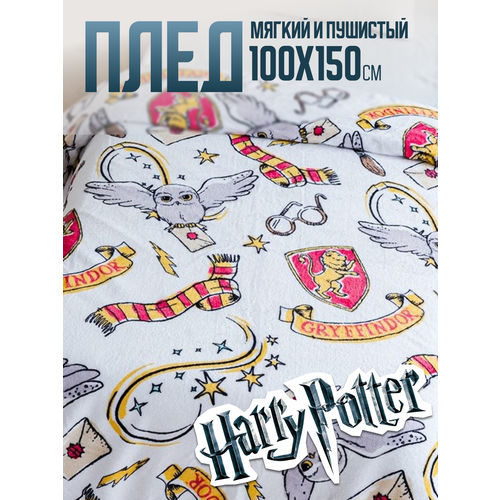 Плед Павлинка Harry Potter/Гарри Поттер, 150х100 см, односпальный, совы