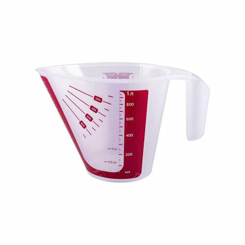 Кувшин мерный 1л «STEP» (цв. прозрачный)