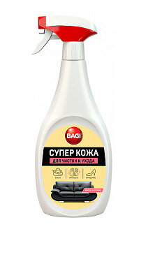фото Bagi Спрей для чистки и придания естественного вида любым кожанным изделиям Супер кожа, 400мл