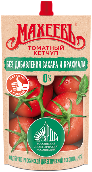 Кетчуп Махеев томатный без сахара и крахмала