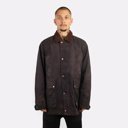 фото Куртка alpha industries waxed cotton car coat, размер xl, коричневый