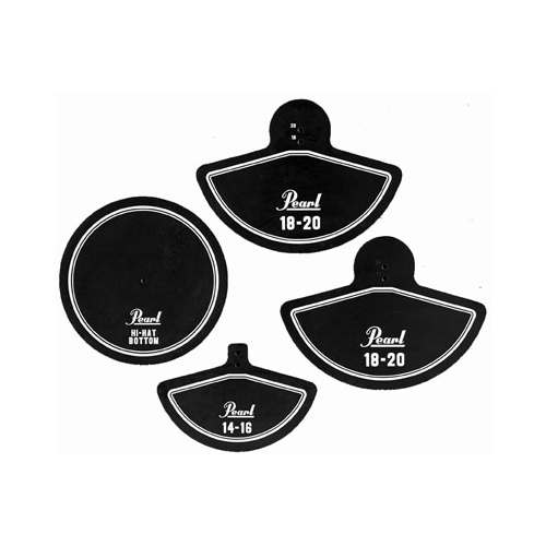 PEARL / Япония Cymbal pad set Pearl RP-40C - Four rubber training pads for two cymbals and hi-hat