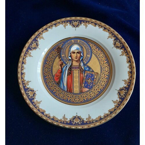 Декоративная тарелка костяного фарфора премиум класса 