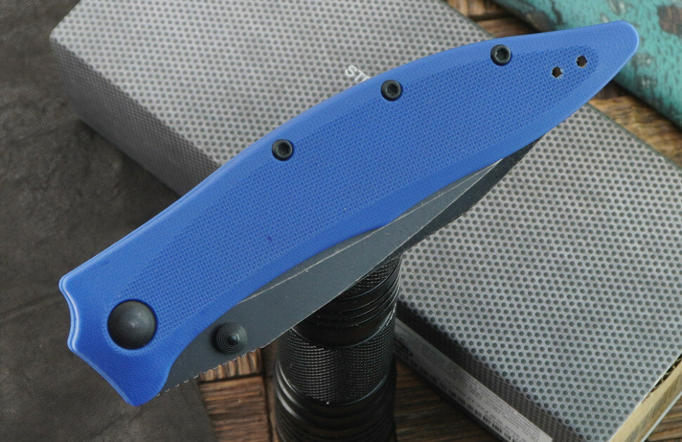 Складной нож Steel Will Gienah F53-23 (D2, Синяя G10, Blackwash)