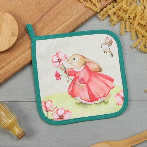 Прихватка Этель Кролик 19х19 саржа100 хл ватин 250гм2 616₽