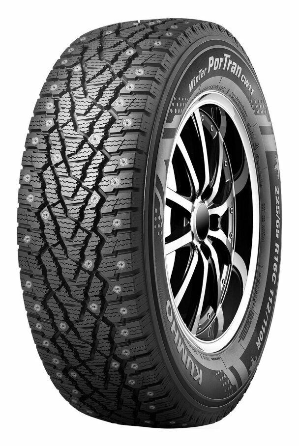 Шины Kumho Winter PorTran CW11 195/70 R15C 104/102R Зимние шипованные — фото 1