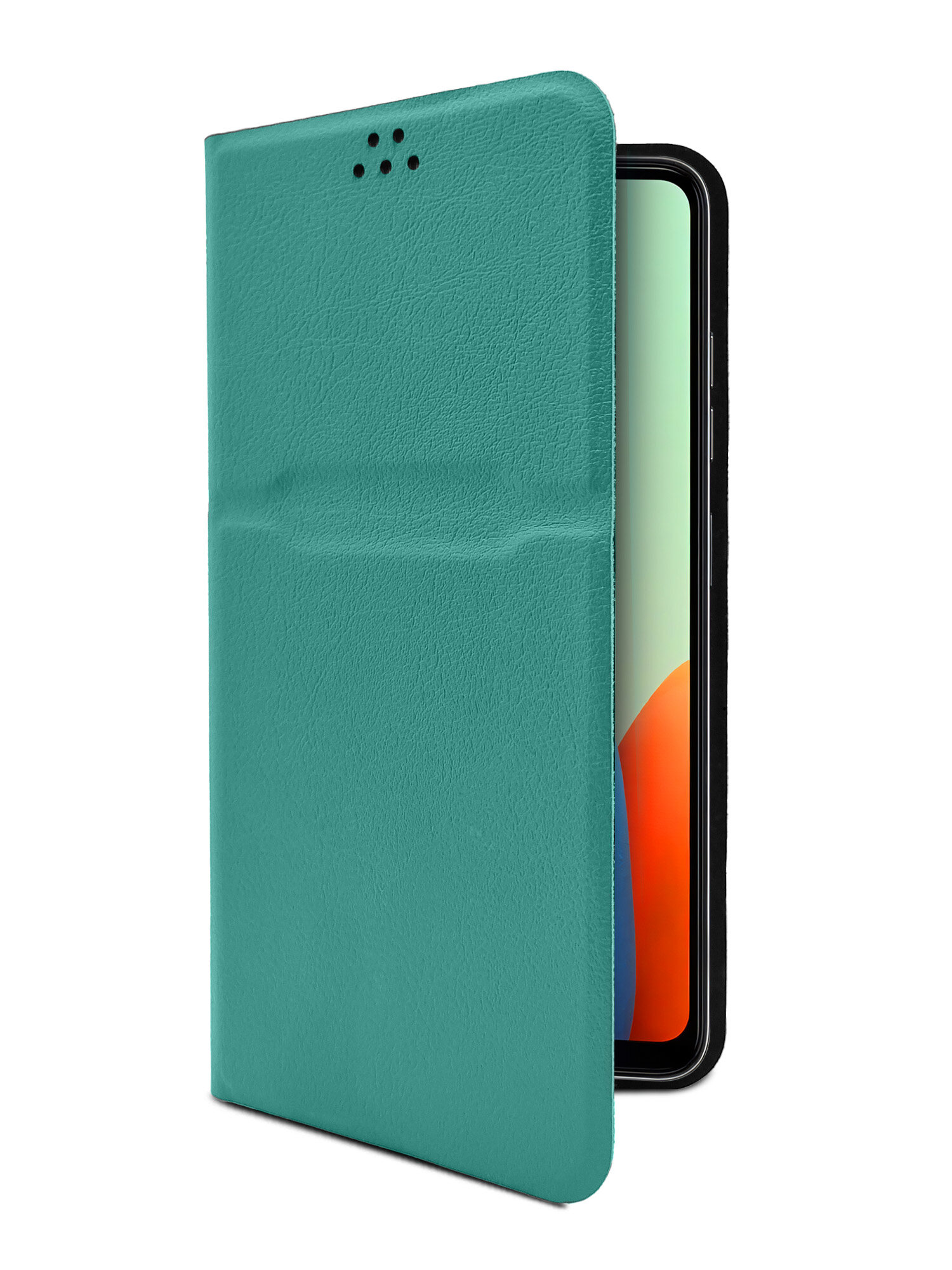 Универсальный чехол-книжка для смартфонов с размером до 16,5 см (Высота) * 7,9 см (Ширина) зеленый опал, Brozo