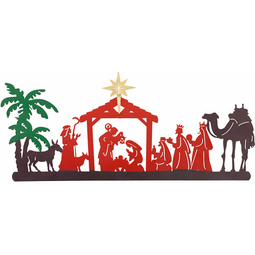57-206 Декор настенный Рождество 40х1х18см, Glasar