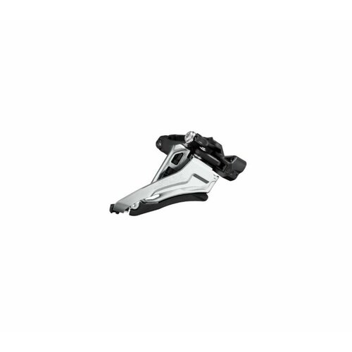 фото Переключатель передний shimano slx, m7100, 2x12 скоростей, верхняя тяга, 38t, средний хомут 34.9мм, угол наклона 66-69°, черно-серебристый, без упаковки