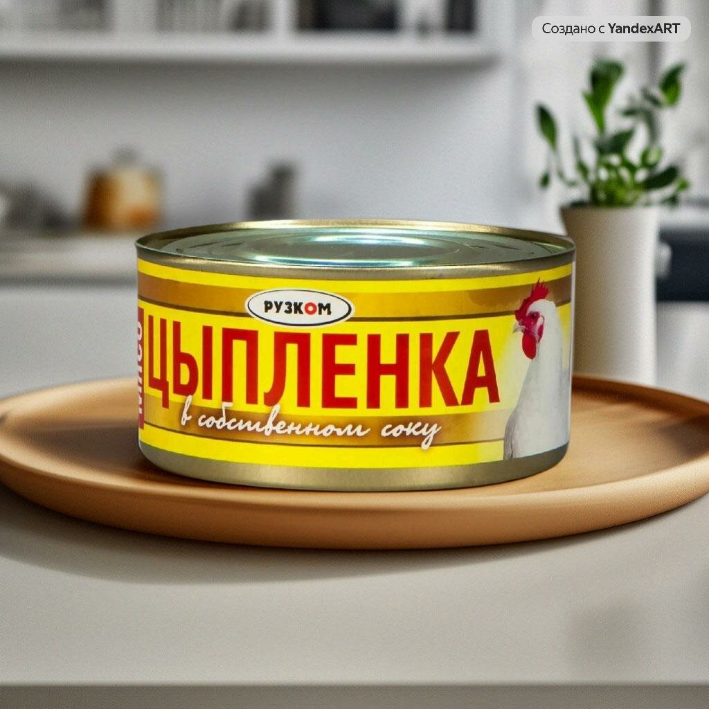 Рузком Мясо цыпленка в собственном соку, 325 г - фото №5