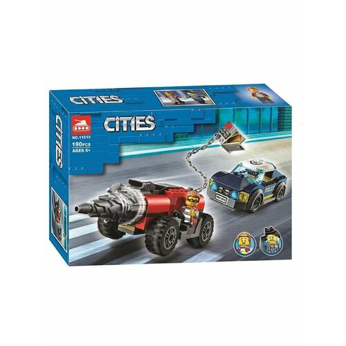 конструктор lego city 60273 полицейская погоня за бурильщиком 179 дет Конструктор City, Полицейская погоня за бурильщиком 11619 !