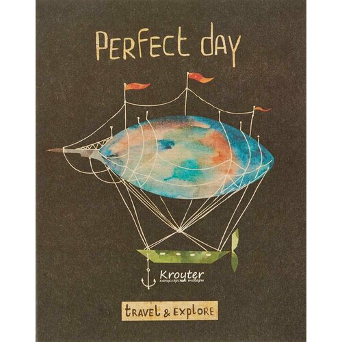 Тетрадь общая Kroyter А5,48л, клетка, скрепка Perfect day арт.06333 тетрадь общая kroyter арт а5 48 листов в клетку на скрепке 00052 1100006