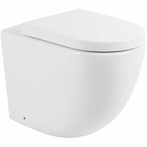 Унитаз BelBagno Sfera-R BB2141CBR/BB105SC приставной с сиденьем Микролифт унитаз belbagno sfera r bb2141cbr bb105sc приставной с сиденьем микролифт