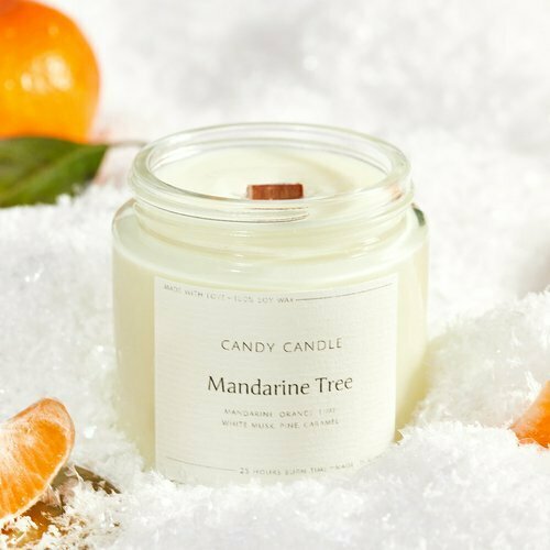 Свеча ароматическая Candy Candle Мандариновое дерево, 120 мл
