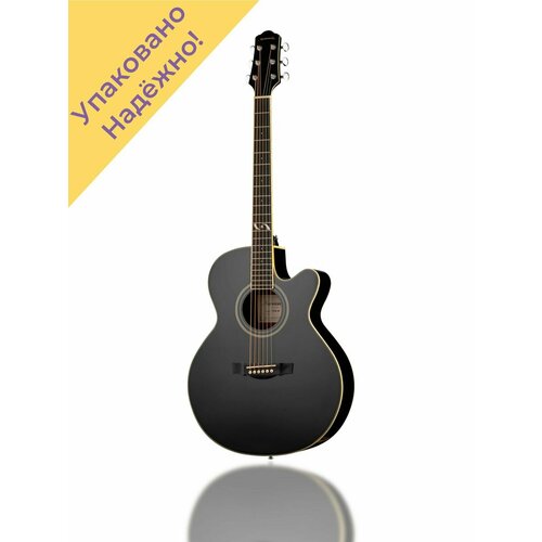 F303CBK Акустическая фолк-гитара с вырезом акустическая фолк гитара naranda f303cbk