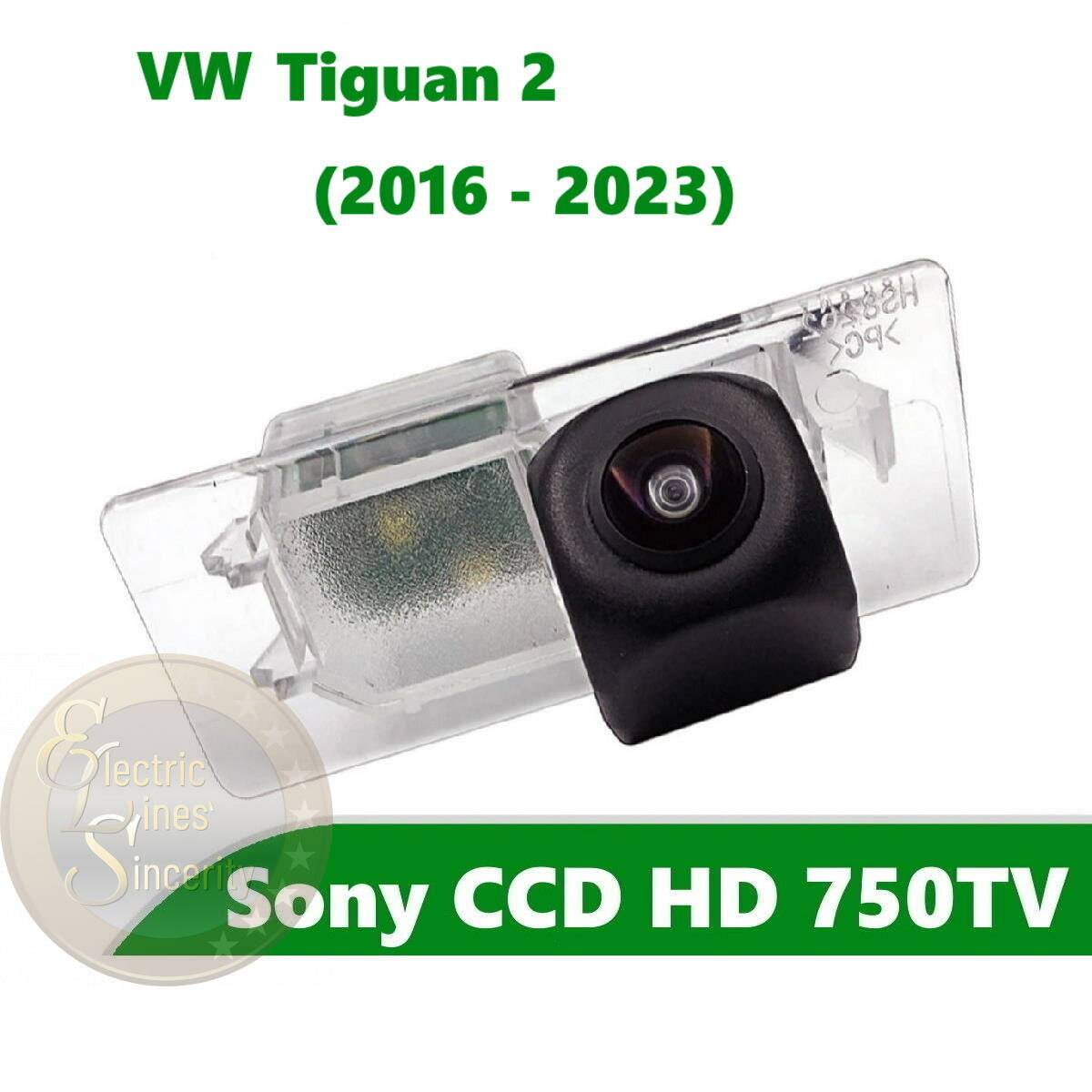 Камера заднего вида Sony CCD HD для Volkswagen Tiguan 2 (2016 - 2023)