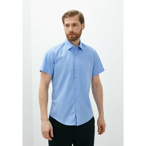 фото Рубашка bawer, размер s, голубой