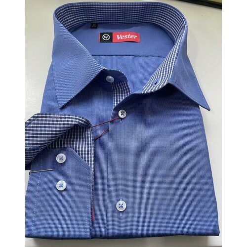 фото Рубашка vester, размер 46/176-182, синий