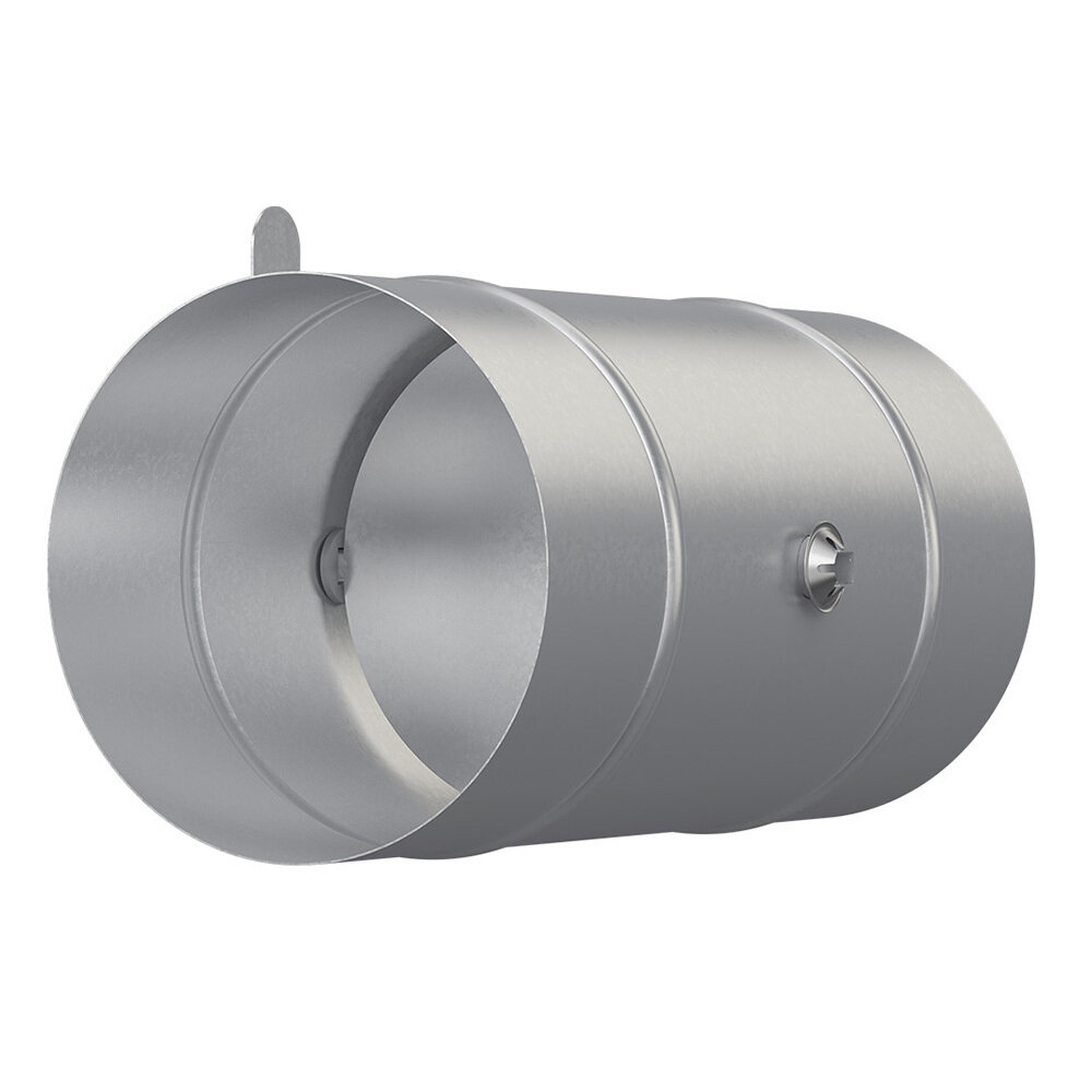 Дроссель-клапан для круглых воздуховодов d125 мм оцинкованный Era Pro