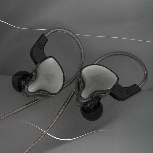 Наушники проводные с микрофоном QKZ AK6 DAY гарнитура для телефона чёрные 173500₽