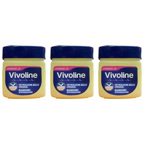 Vivolife Вазелин оригинальный, для лица и тела, 122 мл, 3 шт