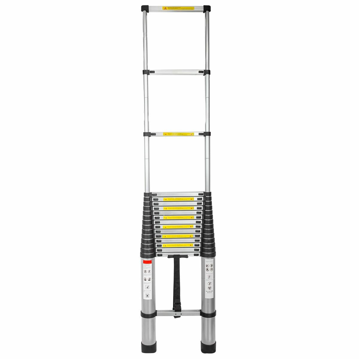 фото Лестница телескопическая алюминиевая бытовая 7.2м (17 ступ.) FORCEKRAFT FK-BL-T720