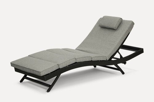 Изображение товара Шезлонг Hoff Baltimor, 70х102х200, цвет чёрный