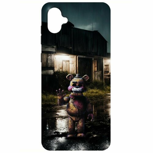 Чехол-накладка Krutoff Soft Case фнаф (FNAF) - Фредди под дождем для Samsung Galaxy A04e (A042) черный чехол накладка krutoff soft case фнаф fnaf фредди под дождем для samsung galaxy a25 5g a256 черный