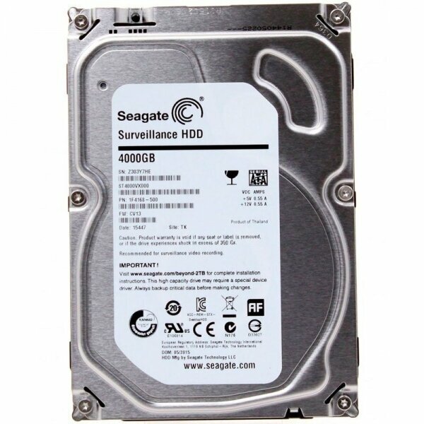 Жесткий диск Seagate ST4000VX000 4Tb SATAIII 3,5" HDD