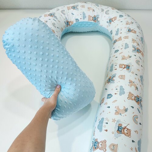 Подушка для беременных с плюшем 360