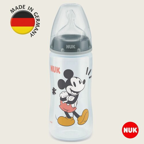 Изображение товара NUK FC+ Бутылочка из полипропилена с индикатором температуры 300 мл с силиконовой соской с отверстием М, 6-18 месяцев