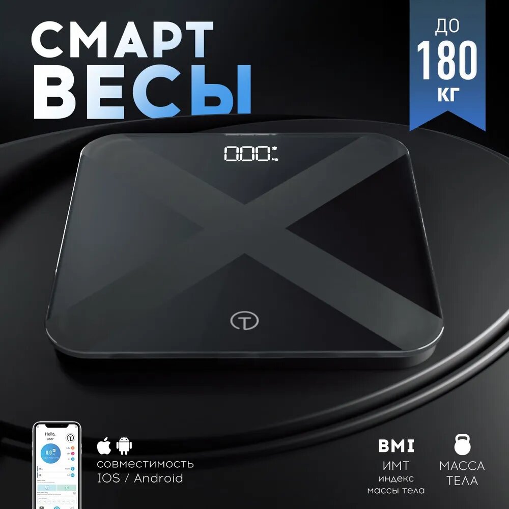 Напольные весы Titan Electronics черные