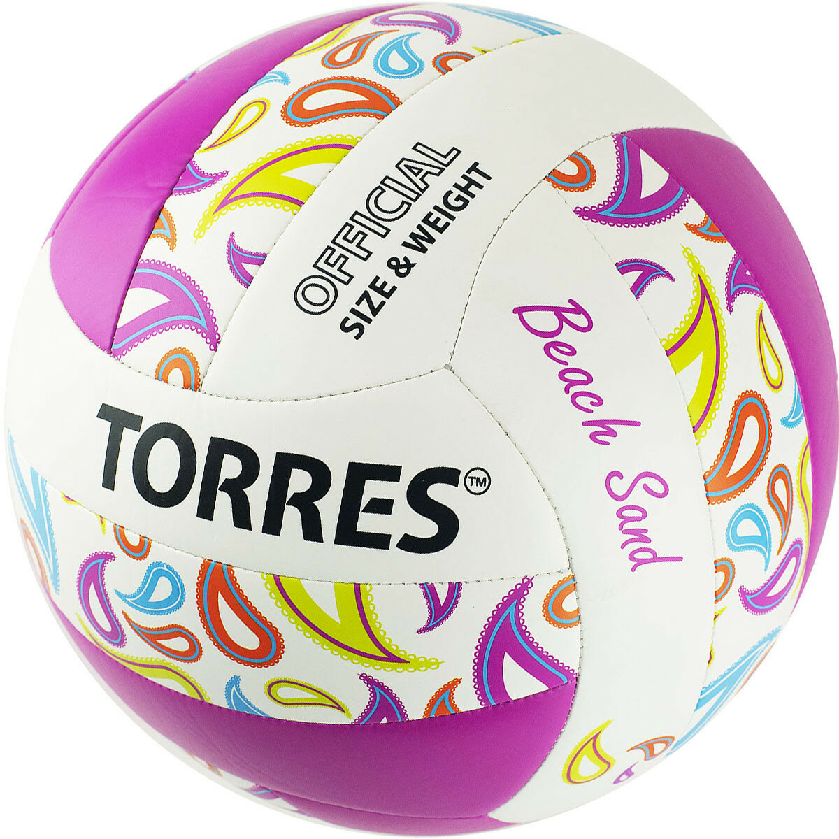 Мяч для пляжного волейбола Torres Beach Sand Pink V32085b, размер 5 (5)