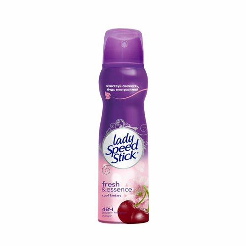 Дезодорант-антиперспирант спрей Lady Speed Stick Fresh & Essence Cool Fantasy Цветок Вишни, 150мл