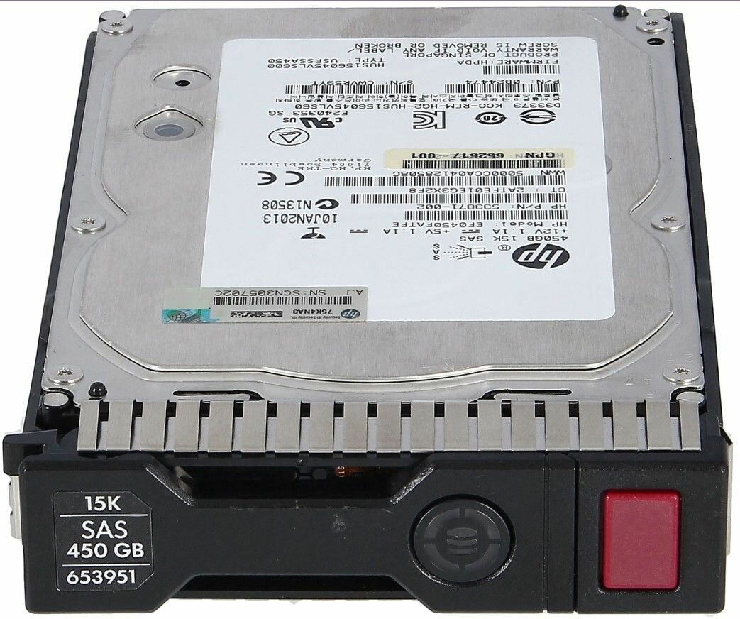 Жесткий диск HPE SAS 450 Гб 3,5" 15000 rpm 652615-B21