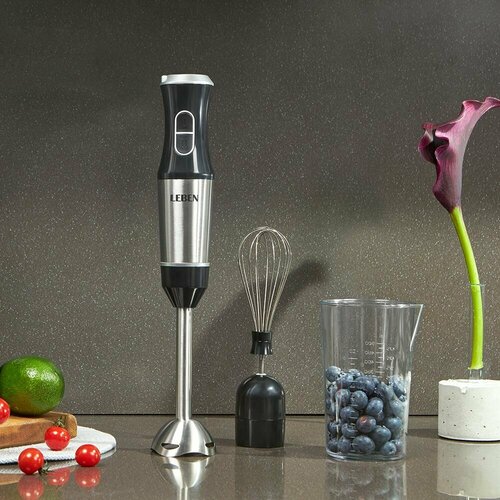 LEBEN Блендер электрический 500Вт венчик мерный стакан регулировка скорости 231900₽