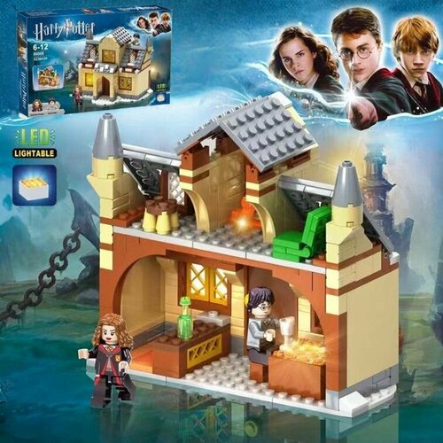 конструктор magic castle визит в деревню хогсмид из гарри поттера 851 деталей 86008 Конструктор Harry Potter с LED-подсветкой, Гарри Поттер: Визит в деревню Хогсмид 323 деталей