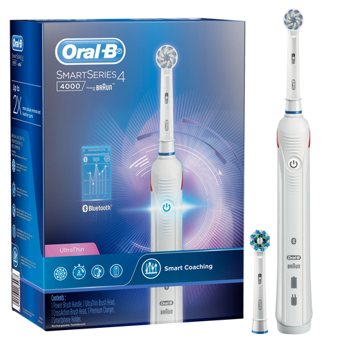 Электрическая зубная щетка Oral-B Smart Series 4 4000 White 939000₽