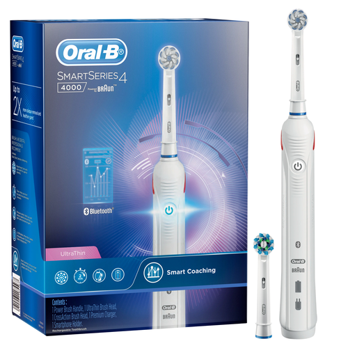 Электрическая зубная щетка Oral-B Smart Series 4 4000 White