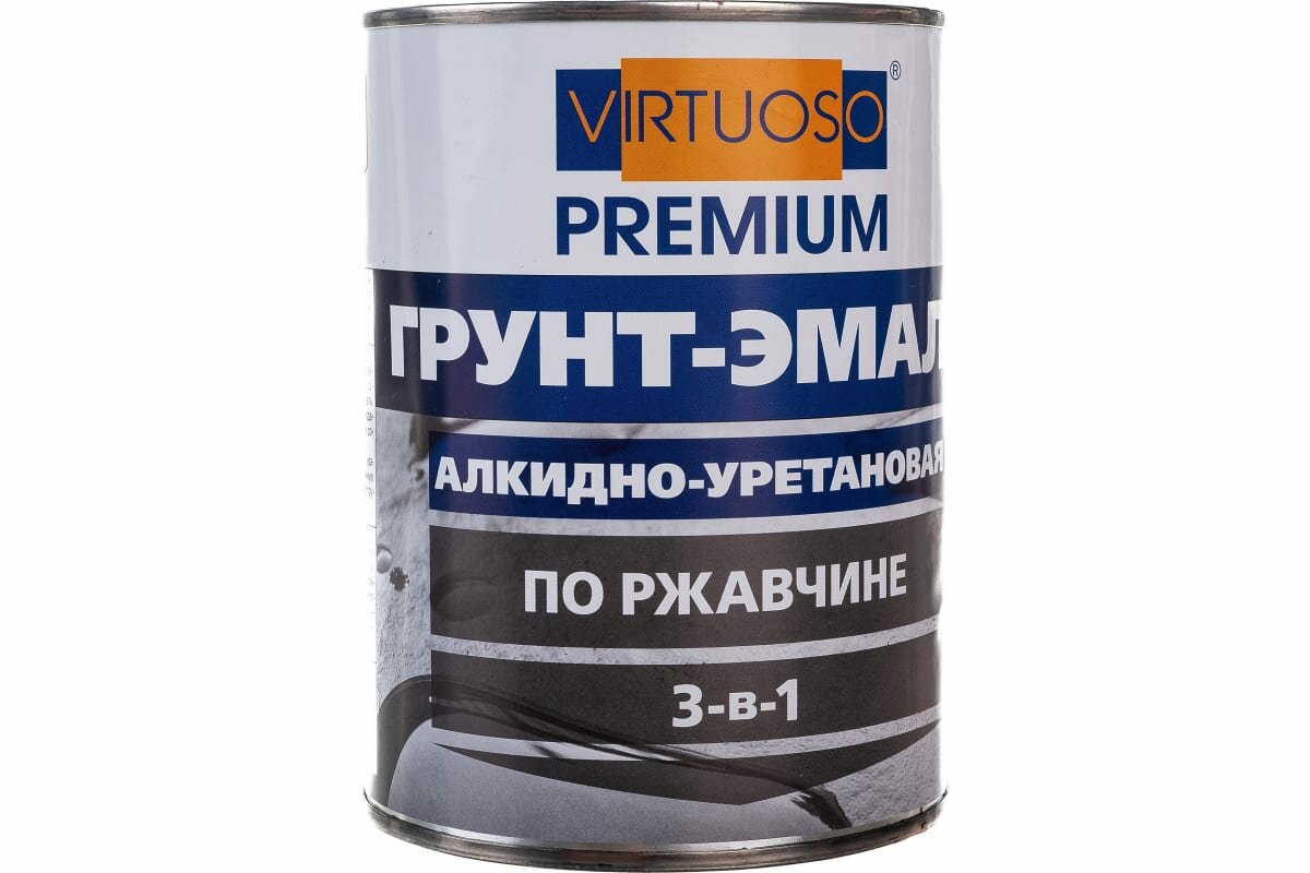 VIRTUOSO Грунт-эмаль PREMIUM 3 в 1 по ржавчине красная 09кг 11592719