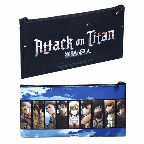 Пенал мягкий, 1 отделение, 110 х 205 мм, плоский, Hatber 