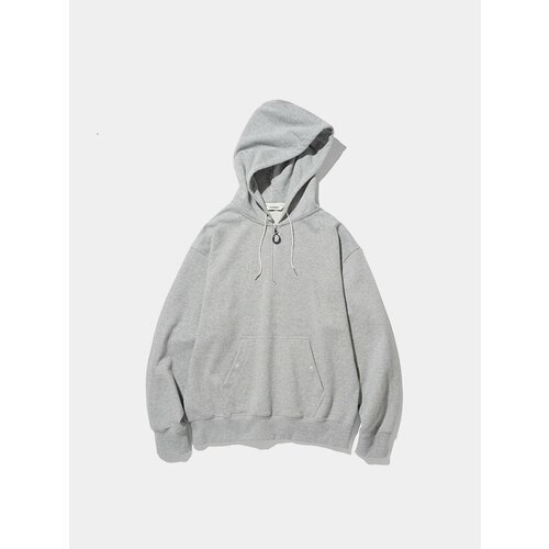 Худи Uniform Bridge Heavy Sweat Half Zip, размер M, серый худи uniform bridge basic sweat hood zip 8% размер m серый