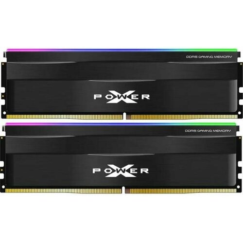 Оперативная память для компьютера 64Gb 2x32Gb PC5-44800 5600MHz DDR5 DIMM CL40 Silicon Power XPower Zenith RGB SP064GXLWU560FDF 2285700₽