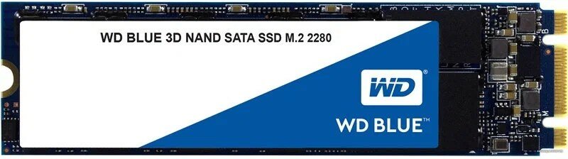 SSD диск SATA / Western Digital SSD Blue 250GB m2 Sata / 550/525mbs / WDS250G2B0B