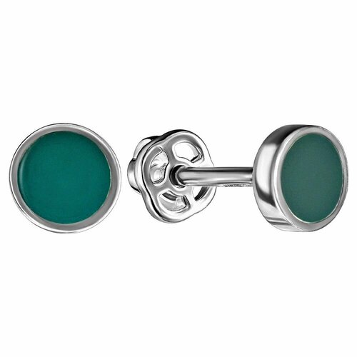 Серьги Lazurit Online, серебро, 925 проба, эмаль, бирюзовый