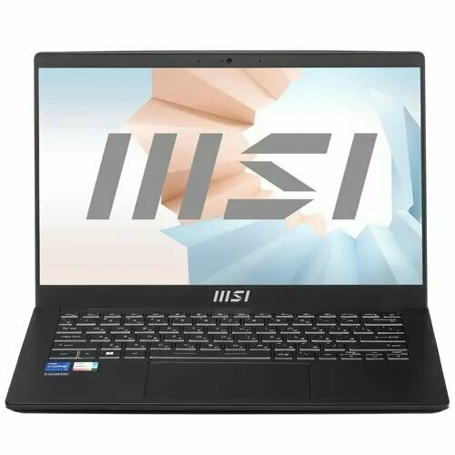 14 Ноутбук MSI Modern 14 C13M-673RU черный ноутбук msi modern 14 c12m 230ru intel core i5 1235u 1 3 ггц ram 8 гб ssd 512 гб intel iris xe graphics windows home 9s7 14j112 230